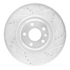 631-73067R Drilled/Slotted Brake Rotor [Silver], 2012-2020 Multiple Makes/Models, Position: Front Right - image 1