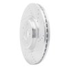 631-73067R Drilled/Slotted Brake Rotor [Silver], 2012-2020 Multiple Makes/Models, Position: Front Right - image 2