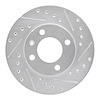 631-74004R Drilled/Slotted Brake Rotor [Silver], 1980-2009 Audi/Volkswagen, Position: Front Right - image 1