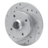 631-74005L Drilled/Slotted Brake Rotor [Silver], 1985-2002 Audi/Volkswagen, Position: Rear Left - image 2
