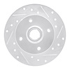 631-74005R Drilled/Slotted Brake Rotor [Silver], 1985-2002 Audi/Volkswagen, Position: Rear Right - image 1