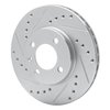 631-74006L Drilled/Slotted Brake Rotor [Silver], 1986-2008 Audi/Volkswagen, Position: Front Left - image 2