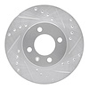 631-74006R Drilled/Slotted Brake Rotor [Silver], 1986-2008 Audi/Volkswagen, Position: Front Right - image 1