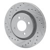 631-74008L Drilled/Slotted Brake Rotor [Silver], 1990-1993 Audi/Volkswagen, Position: Front Left - image 2