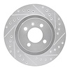 631-74008R Drilled/Slotted Brake Rotor [Silver], 1990-1993 Audi/Volkswagen, Position: Front Right - image 1