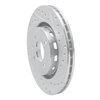 631-74008R Drilled/Slotted Brake Rotor [Silver], 1990-1993 Audi/Volkswagen, Position: Front Right - image 2
