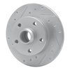 631-74010L Drilled/Slotted Brake Rotor [Silver], 1992-1998 Audi/Volkswagen, Position: Rear Left - image 2