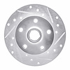 631-74010R Drilled/Slotted Brake Rotor [Silver], 1992-1998 Audi/Volkswagen, Position: Rear Right - image 1