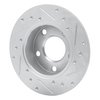631-74014L Drilled/Slotted Brake Rotor [Silver], 1996-2005 Audi/Volkswagen, Position: Rear Left - image 4
