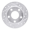 631-74014R Drilled/Slotted Brake Rotor [Silver], 1996-2005 Audi/Volkswagen, Position: Rear Right - image 1