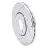 631-74015L Drilled/Slotted Brake Rotor [Silver], 1996-1998 Audi/Volkswagen, Position: Front Left - image 2