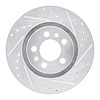631-74016R Drilled/Slotted Brake Rotor [Silver], 1998-2015 Audi/Volkswagen, Position: Front Right - image 1
