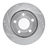 631-74023L Drilled/Slotted Brake Rotor [Silver], 1999-2005 Audi/Volkswagen, Position: Rear Left - image 1