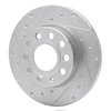 631-74027L Drilled/Slotted Brake Rotor [Silver], 2005-2013 Audi/Volkswagen, Position: Rear Left - image 2