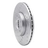 631-74028L Drilled/Slotted Brake Rotor [Silver], Fits Select Audi/Volkswagen, Position: Front Left - image 2