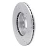 631-74028L Drilled/Slotted Brake Rotor [Silver], Fits Select Audi/Volkswagen, Position: Front Left - image 4