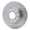 631-74031L Drilled/Slotted Brake Rotor [Silver], Fits Select Multiple Makes/Models, Position: Rear Left - image 2