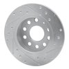 631-74033L Drilled/Slotted Brake Rotor [Silver], 2010-2019 Audi/Volkswagen, Position: Rear Left - image 4