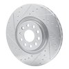 631-74034L Drilled/Slotted Brake Rotor [Silver], Fits Select Multiple Makes/Models, Position: Front Left - image 2