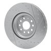 631-74034L Drilled/Slotted Brake Rotor [Silver], Fits Select Multiple Makes/Models, Position: Front Left - image 4
