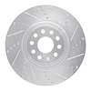 631-74034R Drilled/Slotted Brake Rotor [Silver], Fits Select Multiple Makes/Models, Position: Front Right