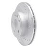 631-74040R Drilled/Slotted Brake Rotor [Silver], 1992-1995 Audi/Volkswagen, Position: Front Right - image 2