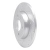 631-74044L Drilled/Slotted Brake Rotor [Silver], 1996-2000 Audi/Volkswagen, Position: Rear Left - image 2