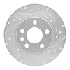 631-74044R Drilled/Slotted Brake Rotor [Silver], 1996-2000 Audi/Volkswagen, Position: Rear Right - image 1