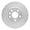 631-74047R Drilled/Slotted Brake Rotor [Silver], 2001-2003 Audi/Volkswagen, Position: Rear Right - image 1