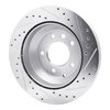 631-74048L Drilled/Slotted Brake Rotor [Silver], 2003-2018 Multiple Makes/Models, Position: Rear Left - image 4