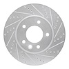 631-74049D Drilled/Slotted Brake Rotor [Silver], 2003-2018 Multiple Makes/Models, Position: Right Front - image 1