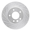 631-74050D Drilled/Slotted Brake Rotor [Silver], 2003-2018 Multiple Makes/Models, Position: Left Front - image 1