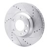 631-74051D Drilled/Slotted Brake Rotor [Silver], 2003-2015 Multiple Makes/Models, Position: Left Front - image 2
