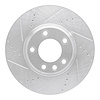 631-74052D Drilled/Slotted Brake Rotor [Silver], 2003-2015 Multiple Makes/Models, Position: Right Front - image 1
