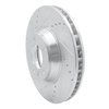 631-74052D Drilled/Slotted Brake Rotor [Silver], 2003-2015 Multiple Makes/Models, Position: Right Front - image 2