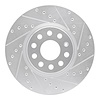 631-74053R Drilled/Slotted Brake Rotor [Silver], Fits Select Multiple Makes/Models, Position: Front Right