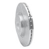 631-74053R Drilled/Slotted Brake Rotor [Silver], Fits Select Multiple Makes/Models, Position: Front Right - image 2