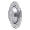 631-74055L Drilled/Slotted Brake Rotor [Silver], 2005-2018 Audi/Volkswagen, Position: Rear Left - image 2