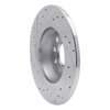 631-74055R Drilled/Slotted Brake Rotor [Silver], 2005-2018 Audi/Volkswagen, Position: Rear Right - image 4