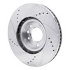 631-74057D Drilled/Slotted Brake Rotor [Silver], 2011-2018 Multiple Makes/Models, Position: Left Front - image 4