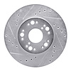 631-75000L Drilled/Slotted Brake Rotor [Silver], 1990-1990 Lexus/Toyota/Scion, Position: Front Left - image 1
