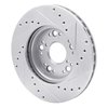 631-75000L Drilled/Slotted Brake Rotor [Silver], 1990-1990 Lexus/Toyota/Scion, Position: Front Left - image 4