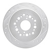631-75001R Drilled/Slotted Brake Rotor [Silver], 1990-1992 Lexus/Toyota/Scion, Position: Rear Right - image 1