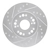 631-75002L Drilled/Slotted Brake Rotor [Silver], 1991-1992 Lexus/Toyota/Scion, Position: Front Left - image 1