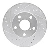 631-75003L Drilled/Slotted Brake Rotor [Silver], 1992-1998 Lexus/Toyota/Scion, Position: Front Left - image 1