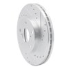 631-75003R Drilled/Slotted Brake Rotor [Silver], 1992-1998 Lexus/Toyota/Scion, Position: Front Right - image 2