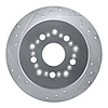 631-75004L Drilled/Slotted Brake Rotor [Silver], 1992-1998 Lexus/Toyota/Scion, Position: Rear Left - image 1