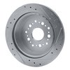 631-75004L Drilled/Slotted Brake Rotor [Silver], 1992-1998 Lexus/Toyota/Scion, Position: Rear Left - image 4