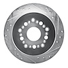 631-75004R Drilled/Slotted Brake Rotor [Silver], 1992-1998 Lexus/Toyota/Scion, Position: Rear Right - image 1