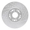 631-75005R Drilled/Slotted Brake Rotor [Silver], 1992-2010 Lexus/Toyota/Scion, Position: Front Right - image 1